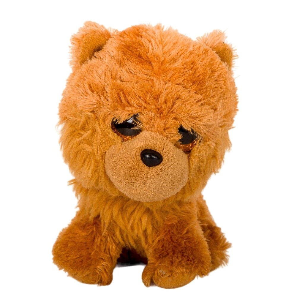Barley Chow Chow Puppy Plush 6" Ty Beanie Boos Brown Dog Big Eyes Stuffed Animal